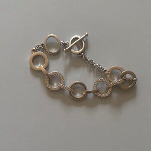 Swarovski Gold and Silver Circle Bracelet